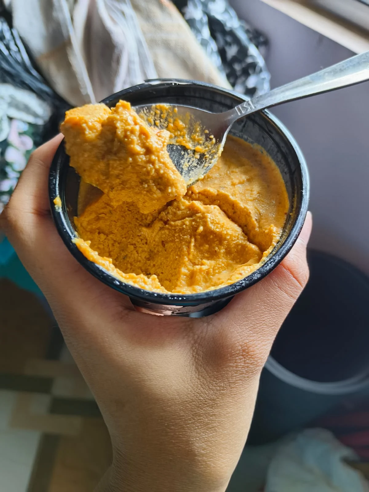 Homemade Kesar Pista Ice Cream